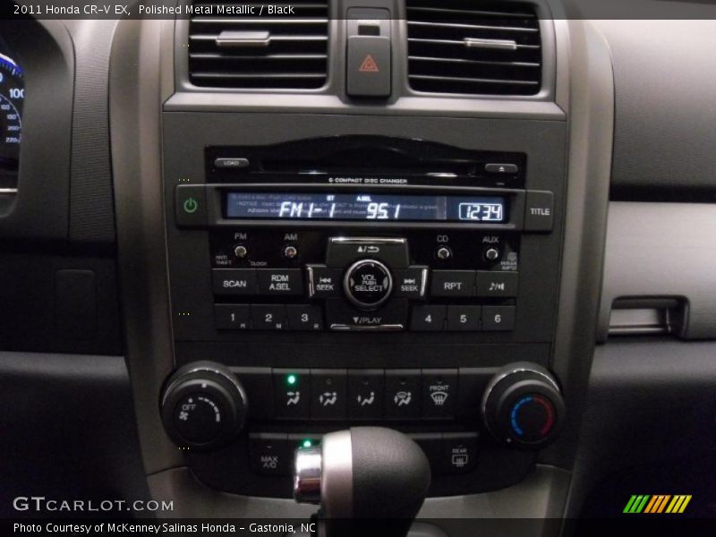 Polished Metal Metallic / Black 2011 Honda CR-V EX