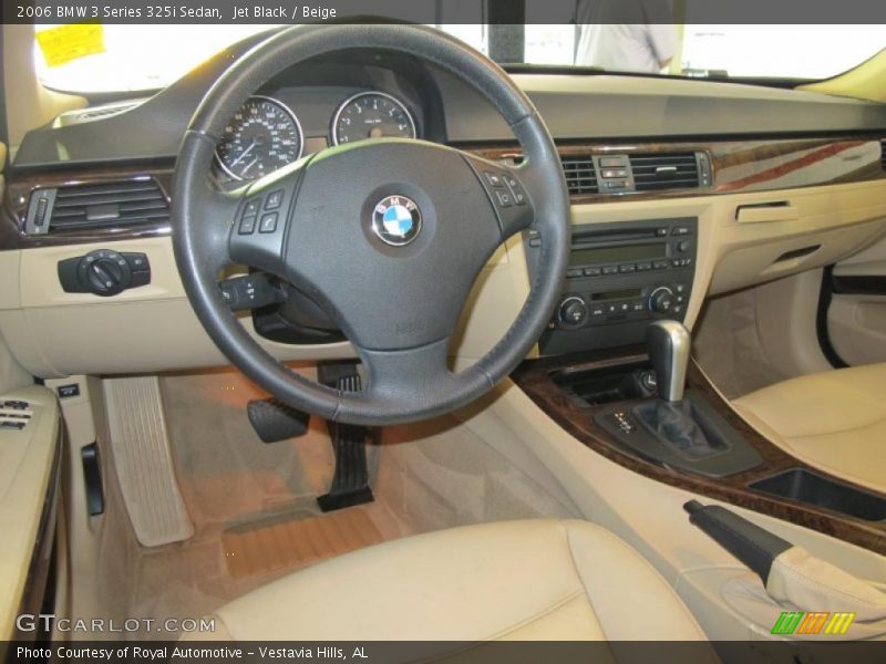 Jet Black / Beige 2006 BMW 3 Series 325i Sedan