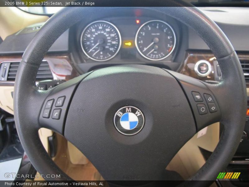 Jet Black / Beige 2006 BMW 3 Series 325i Sedan