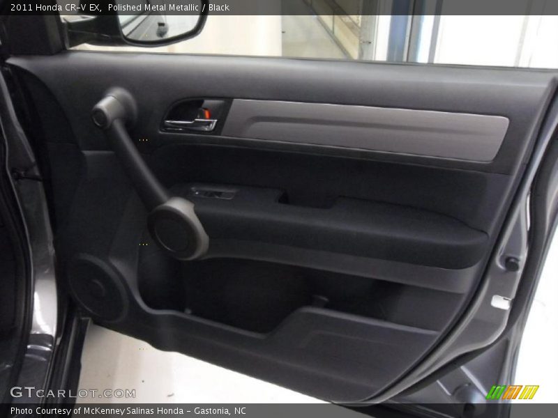 Polished Metal Metallic / Black 2011 Honda CR-V EX