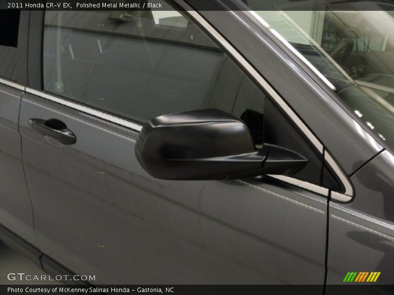 Polished Metal Metallic / Black 2011 Honda CR-V EX