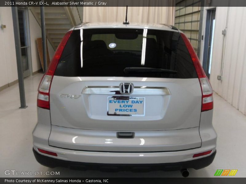 Alabaster Silver Metallic / Gray 2011 Honda CR-V EX-L