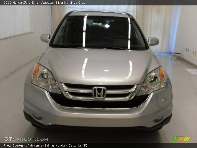 Alabaster Silver Metallic / Gray 2011 Honda CR-V EX-L