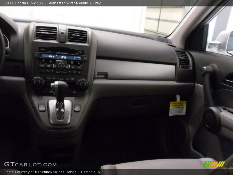 Alabaster Silver Metallic / Gray 2011 Honda CR-V EX-L