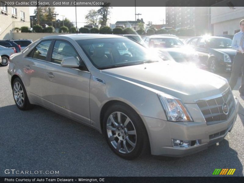 Gold Mist / Cashmere/Cocoa 2009 Cadillac CTS Sedan
