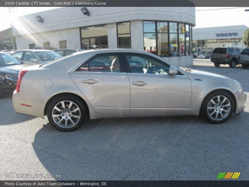 Gold Mist / Cashmere/Cocoa 2009 Cadillac CTS Sedan
