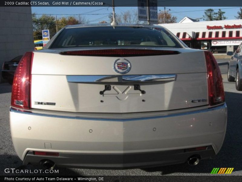 Gold Mist / Cashmere/Cocoa 2009 Cadillac CTS Sedan