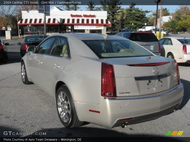 Gold Mist / Cashmere/Cocoa 2009 Cadillac CTS Sedan