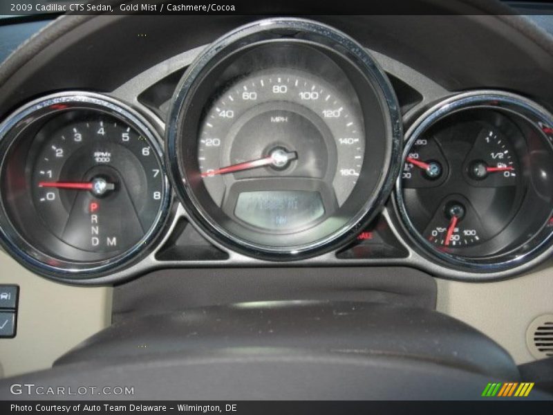 Gold Mist / Cashmere/Cocoa 2009 Cadillac CTS Sedan