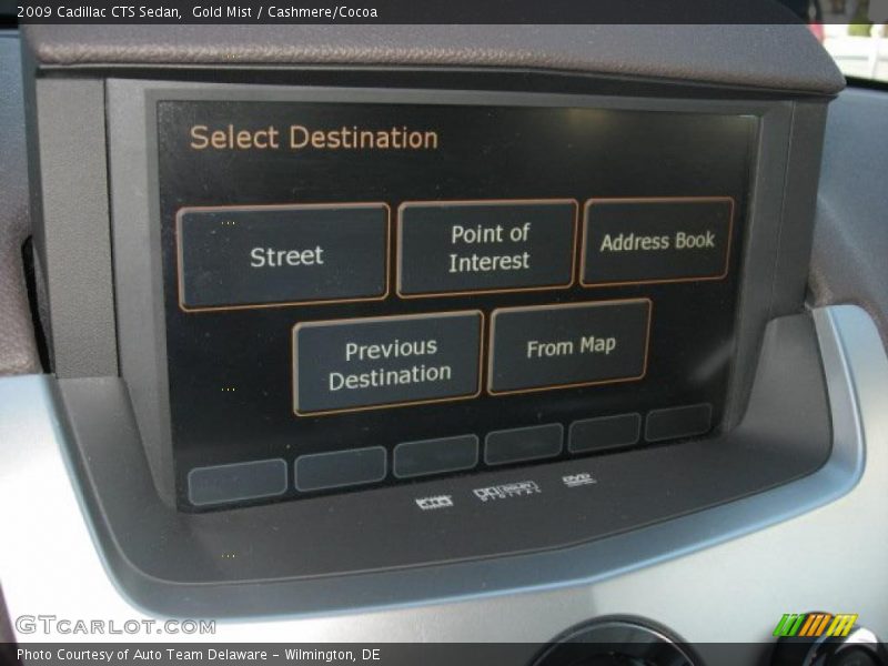 Gold Mist / Cashmere/Cocoa 2009 Cadillac CTS Sedan