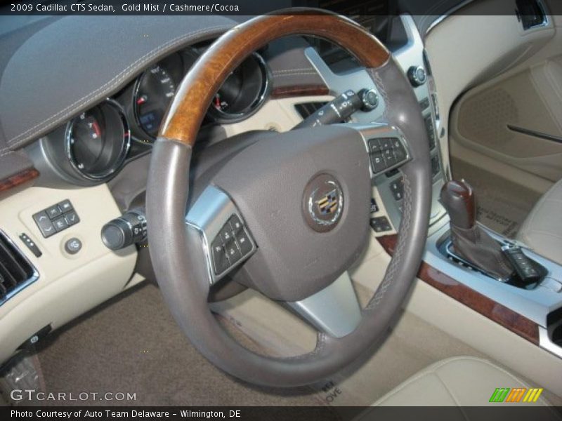 Gold Mist / Cashmere/Cocoa 2009 Cadillac CTS Sedan