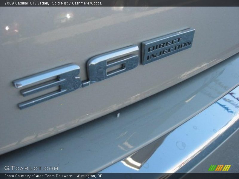 Gold Mist / Cashmere/Cocoa 2009 Cadillac CTS Sedan