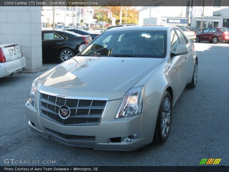 Gold Mist / Cashmere/Cocoa 2009 Cadillac CTS Sedan