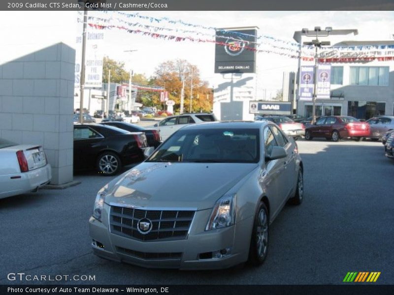 Gold Mist / Cashmere/Cocoa 2009 Cadillac CTS Sedan