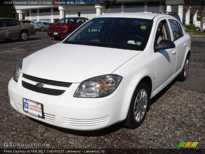 Summit White / Gray 2010 Chevrolet Cobalt LS Sedan