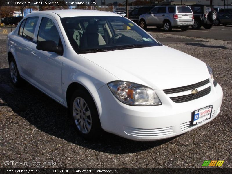 Summit White / Gray 2010 Chevrolet Cobalt LS Sedan