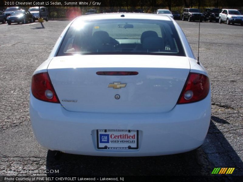 Summit White / Gray 2010 Chevrolet Cobalt LS Sedan