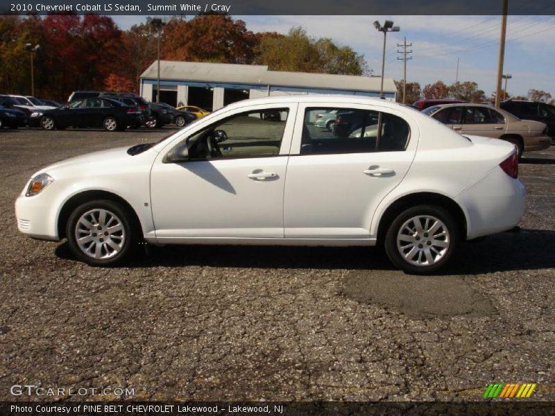 Summit White / Gray 2010 Chevrolet Cobalt LS Sedan
