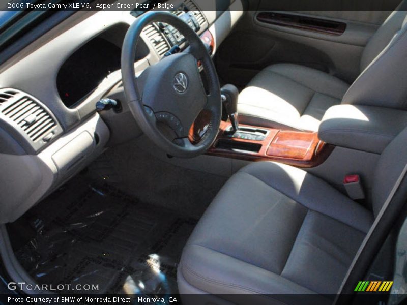 Aspen Green Pearl / Beige 2006 Toyota Camry XLE V6