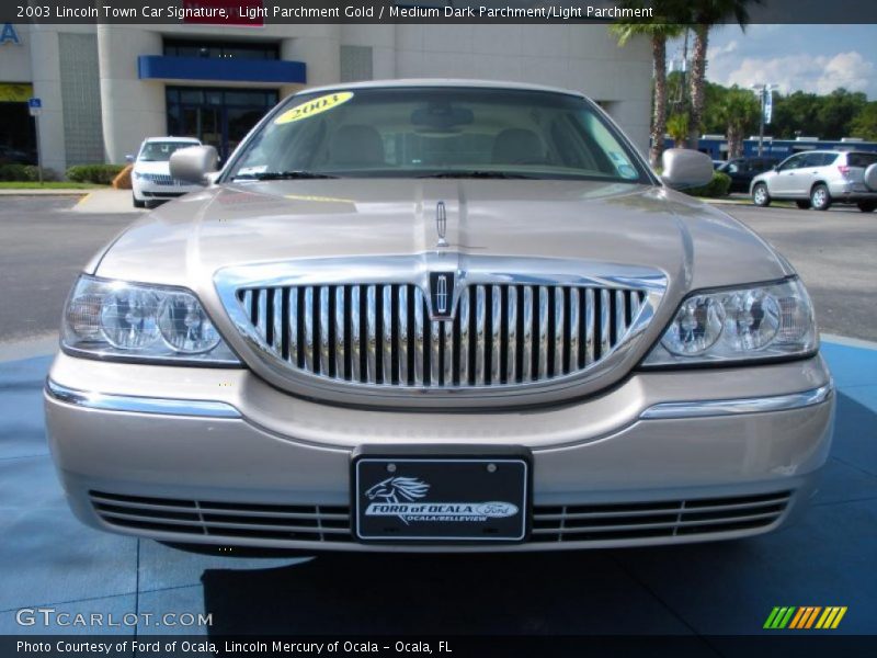 Light Parchment Gold / Medium Dark Parchment/Light Parchment 2003 Lincoln Town Car Signature