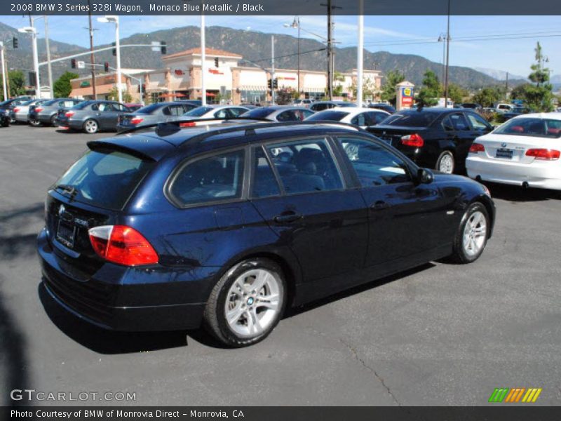 Monaco Blue Metallic / Black 2008 BMW 3 Series 328i Wagon