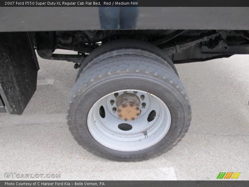 Red / Medium Flint 2007 Ford F550 Super Duty XL Regular Cab Flat Bed