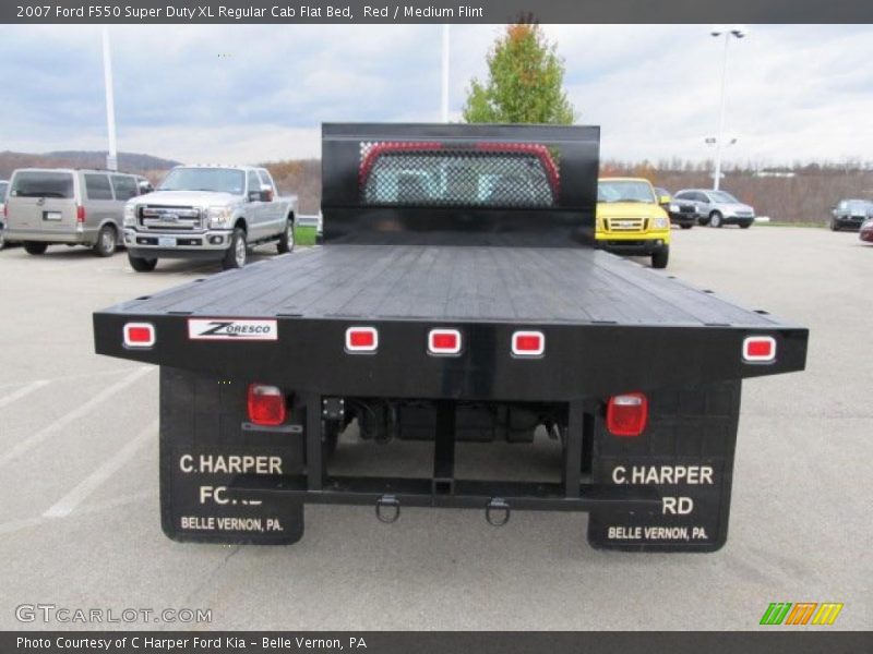 Red / Medium Flint 2007 Ford F550 Super Duty XL Regular Cab Flat Bed