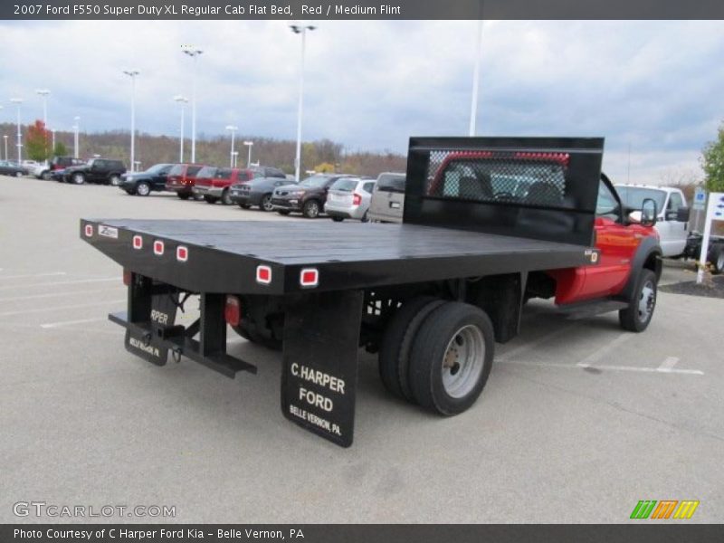 Red / Medium Flint 2007 Ford F550 Super Duty XL Regular Cab Flat Bed