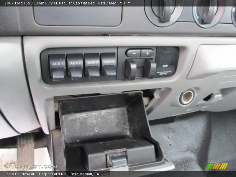 Red / Medium Flint 2007 Ford F550 Super Duty XL Regular Cab Flat Bed