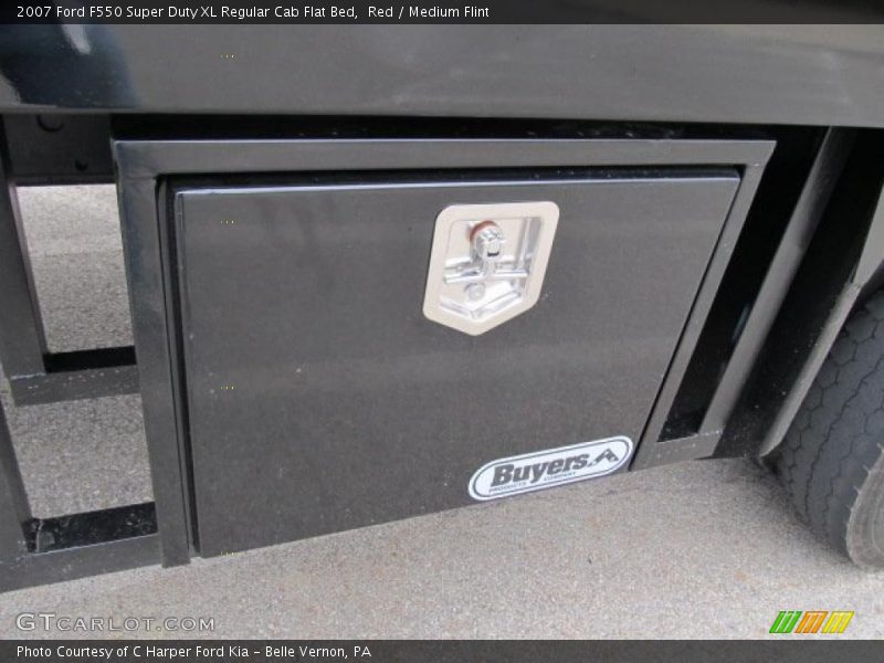 Red / Medium Flint 2007 Ford F550 Super Duty XL Regular Cab Flat Bed