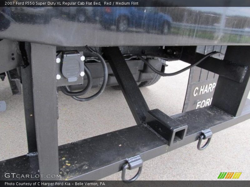 Red / Medium Flint 2007 Ford F550 Super Duty XL Regular Cab Flat Bed