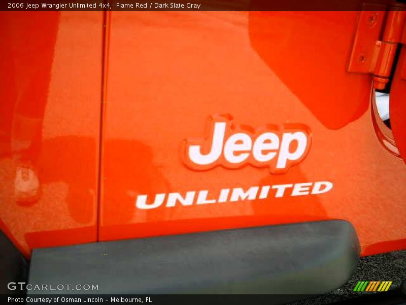 Flame Red / Dark Slate Gray 2006 Jeep Wrangler Unlimited 4x4