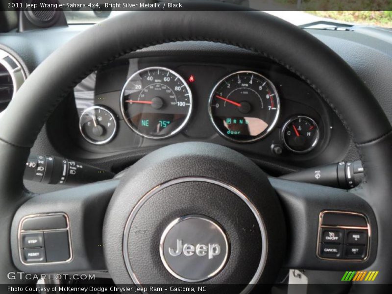 Bright Silver Metallic / Black 2011 Jeep Wrangler Sahara 4x4