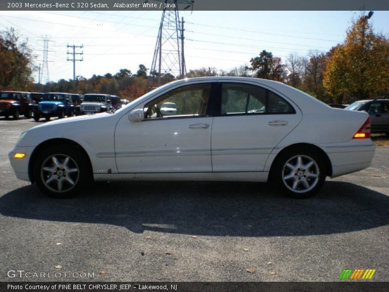 Alabaster White / Java 2003 Mercedes-Benz C 320 Sedan
