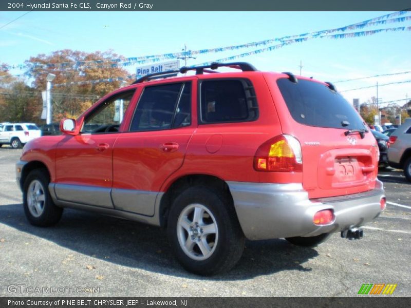 Canyon Red / Gray 2004 Hyundai Santa Fe GLS