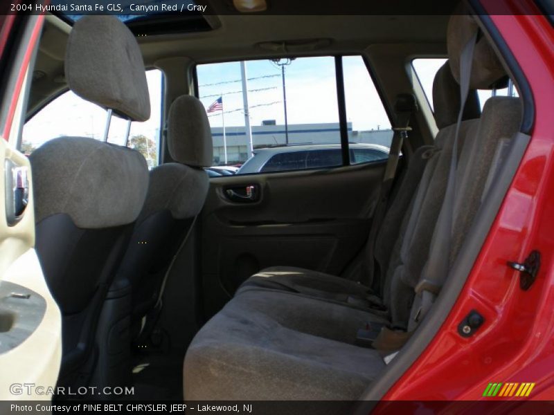 Canyon Red / Gray 2004 Hyundai Santa Fe GLS