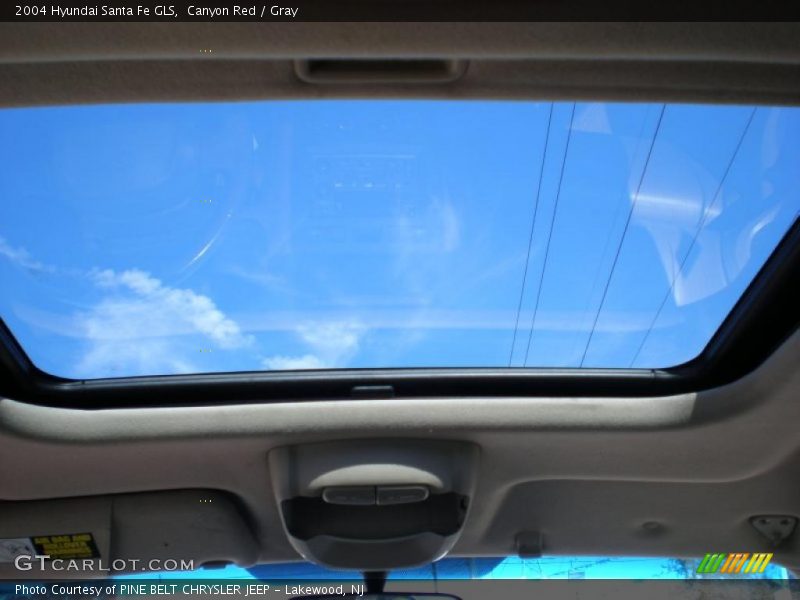 Canyon Red / Gray 2004 Hyundai Santa Fe GLS