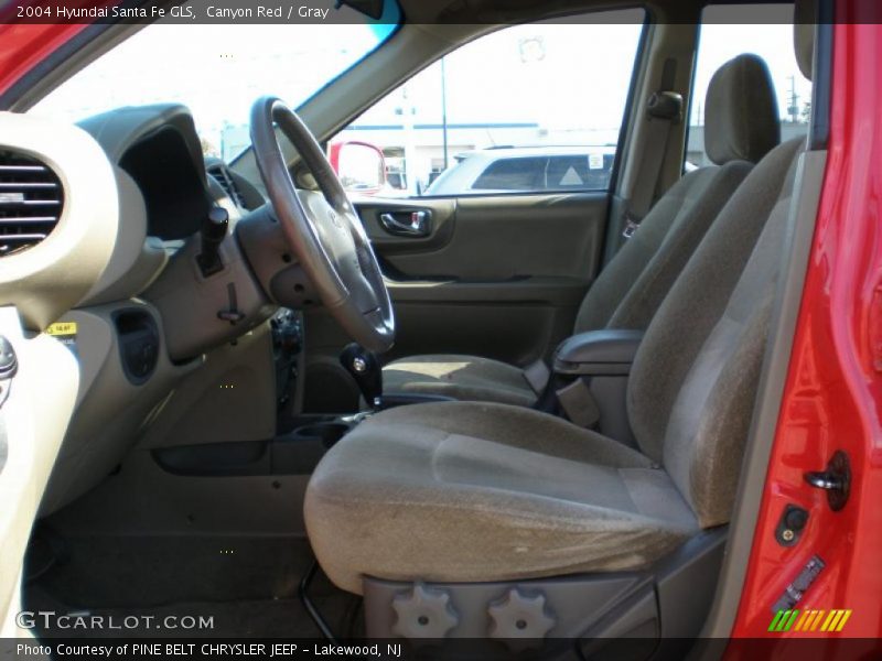 Canyon Red / Gray 2004 Hyundai Santa Fe GLS