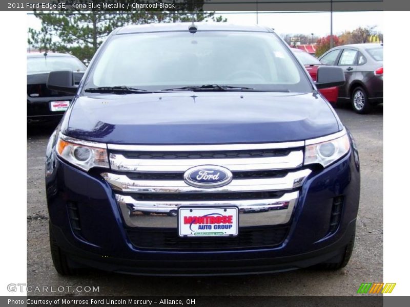 Kona Blue Metallic / Charcoal Black 2011 Ford Edge SE