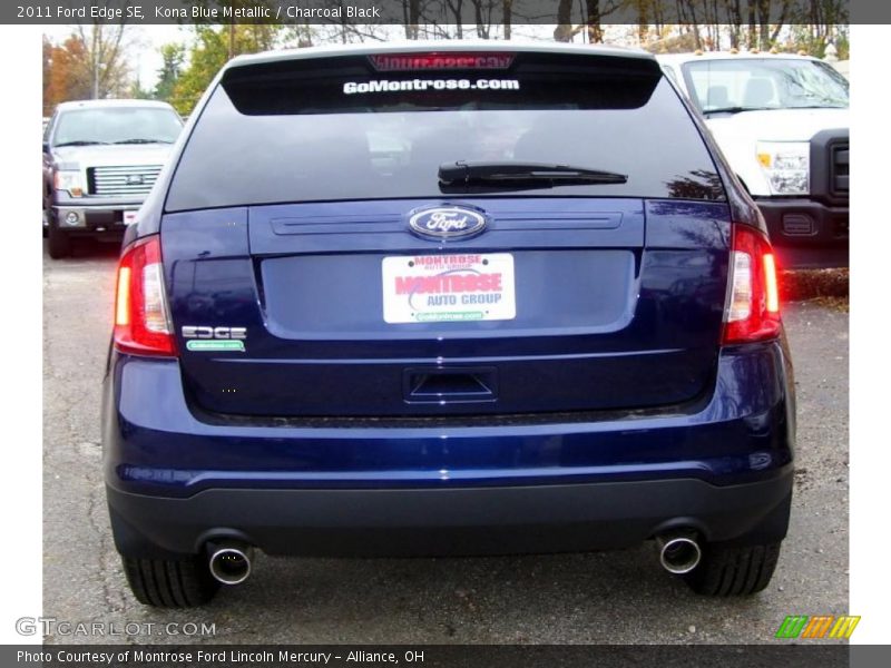 Kona Blue Metallic / Charcoal Black 2011 Ford Edge SE
