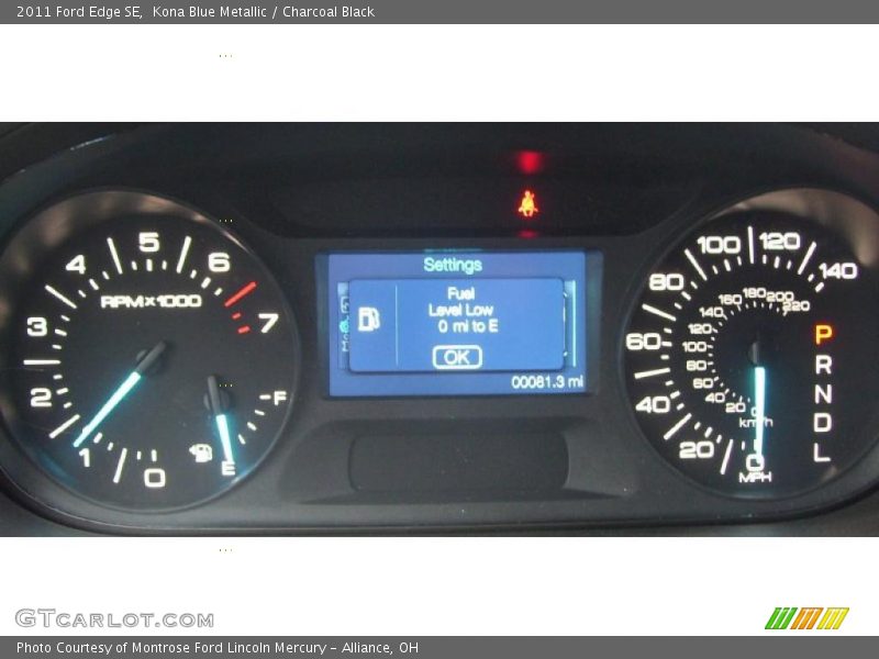  2011 Edge SE SE Gauges