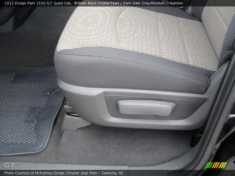 Brilliant Black Crystal Pearl / Dark Slate Gray/Medium Graystone 2011 Dodge Ram 1500 SLT Quad Cab
