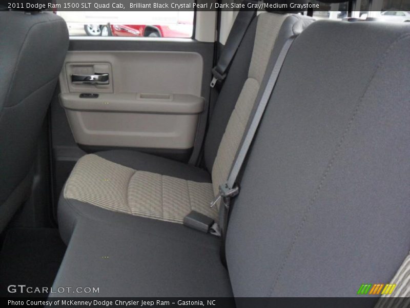 Brilliant Black Crystal Pearl / Dark Slate Gray/Medium Graystone 2011 Dodge Ram 1500 SLT Quad Cab