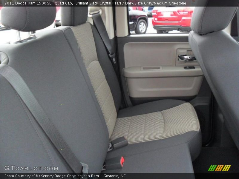 Brilliant Black Crystal Pearl / Dark Slate Gray/Medium Graystone 2011 Dodge Ram 1500 SLT Quad Cab