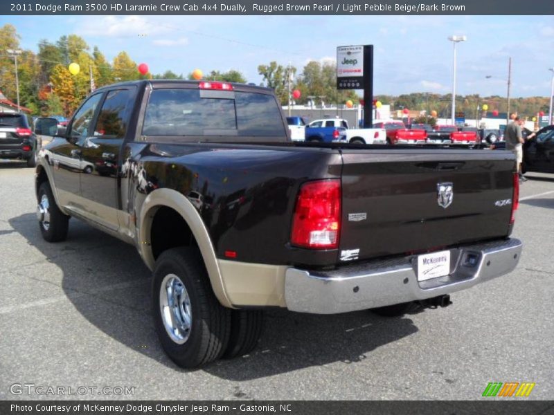 Rugged Brown Pearl / Light Pebble Beige/Bark Brown 2011 Dodge Ram 3500 HD Laramie Crew Cab 4x4 Dually