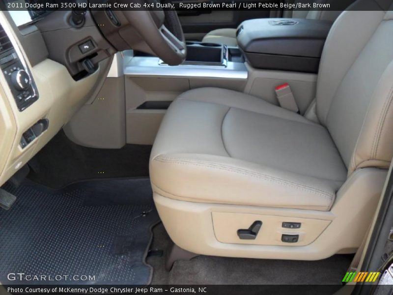  2011 Ram 3500 HD Laramie Crew Cab 4x4 Dually Light Pebble Beige/Bark Brown Interior
