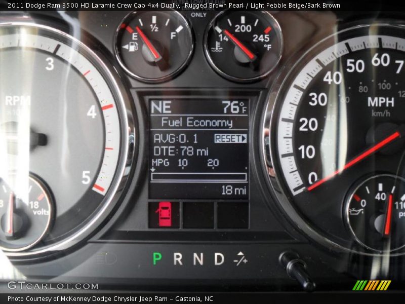 Rugged Brown Pearl / Light Pebble Beige/Bark Brown 2011 Dodge Ram 3500 HD Laramie Crew Cab 4x4 Dually