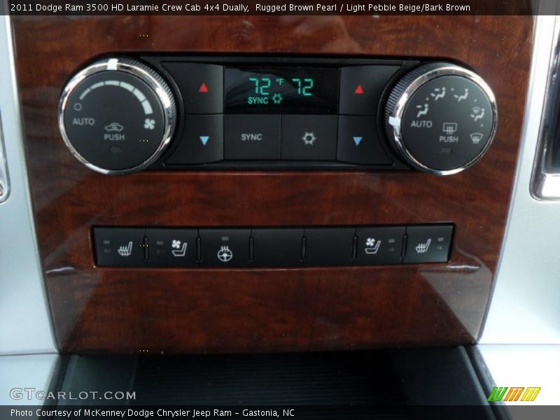 Controls of 2011 Ram 3500 HD Laramie Crew Cab 4x4 Dually