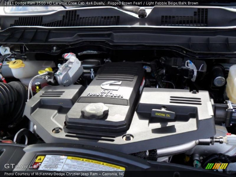  2011 Ram 3500 HD Laramie Crew Cab 4x4 Dually Engine - 6.7 Liter OHV 24-Valve Cummins Turbo-Diesel Inline 6 Cylinder
