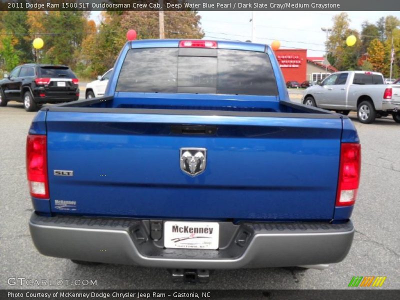 Deep Water Blue Pearl / Dark Slate Gray/Medium Graystone 2011 Dodge Ram 1500 SLT Outdoorsman Crew Cab